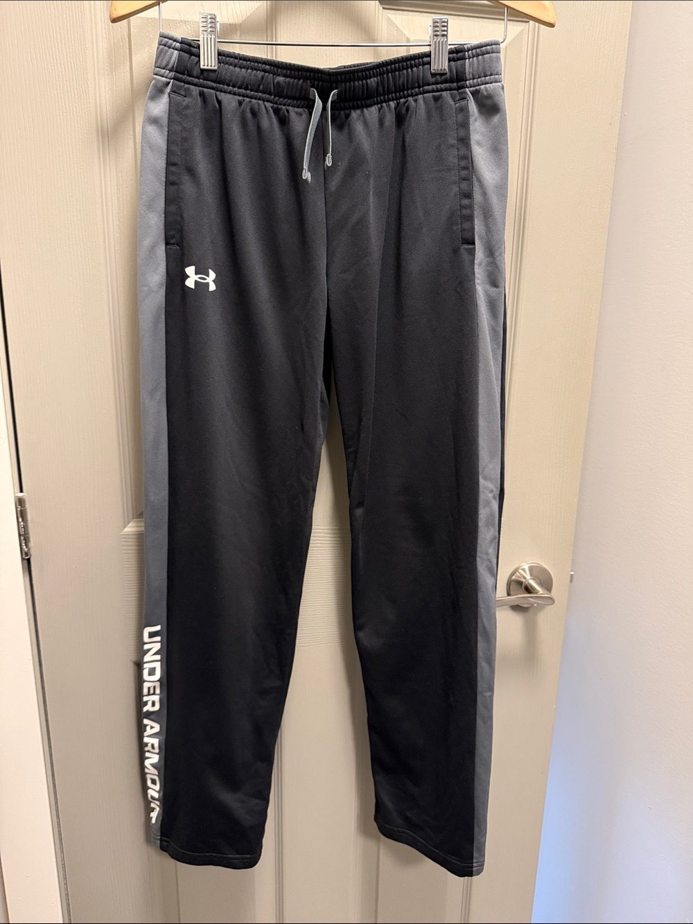 Under Armour Kid’s Black and Gray Athletic Joggers